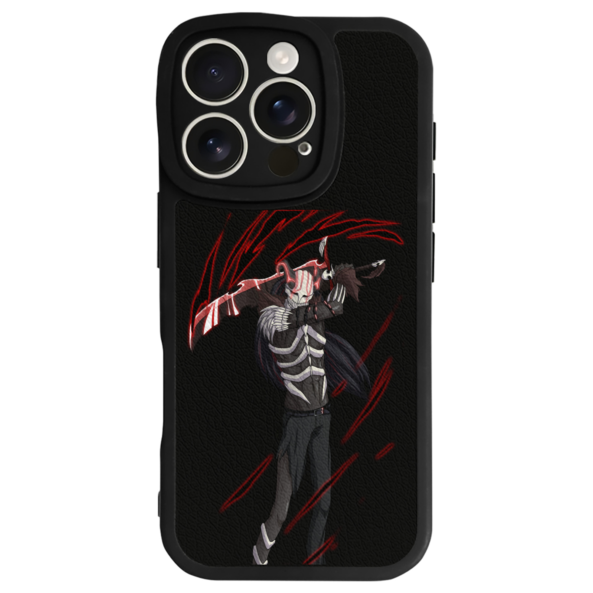 ブリーチ 黒崎一護（くろさき いちご）BLEACH Kurosaki Ichigo 【iPhone 16シリーズ対応】シリコンスマホケース（レザー調） 材質：シリコン